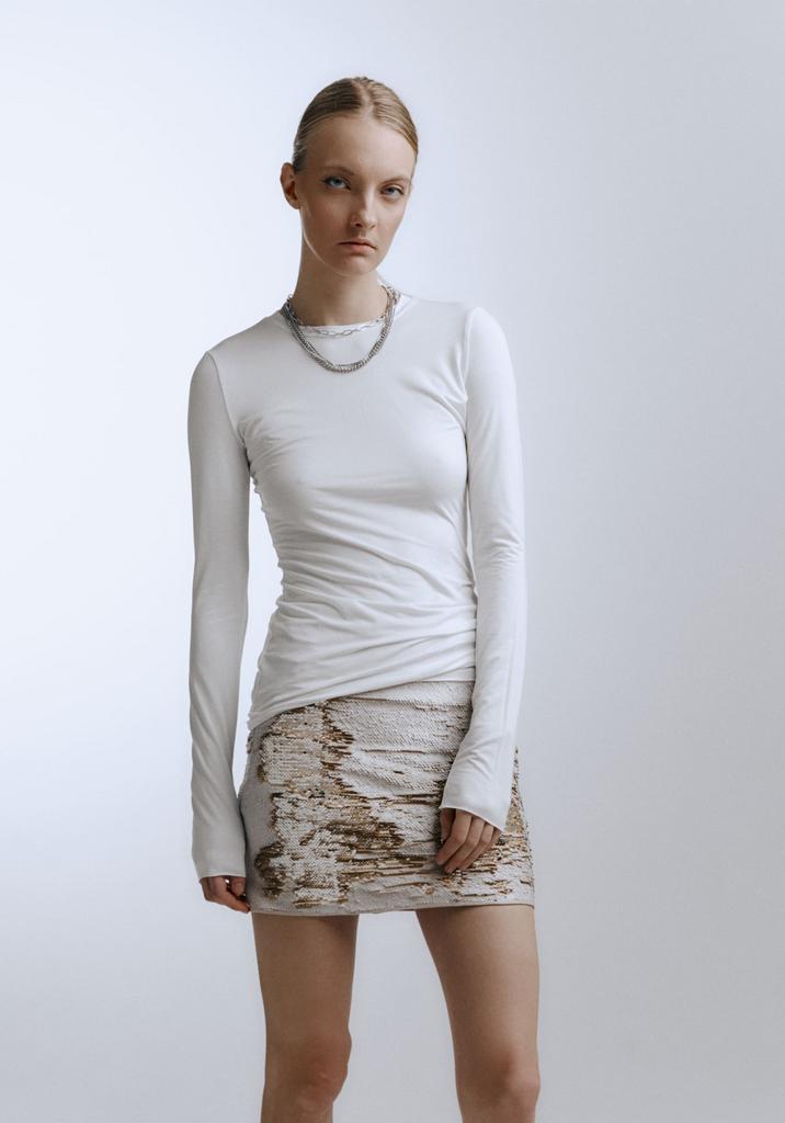 Лонгслив из натуральной вискозы