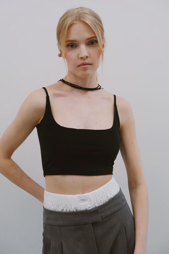 Топ "BROOK" черный