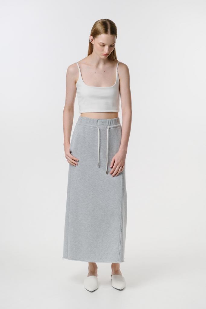 Юбка из хлопка в А-силуэте