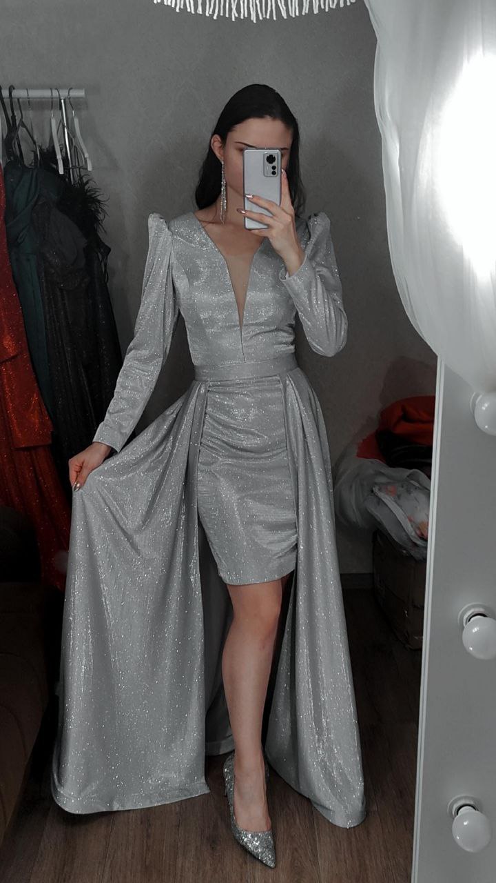Вечернее платье Вива silver