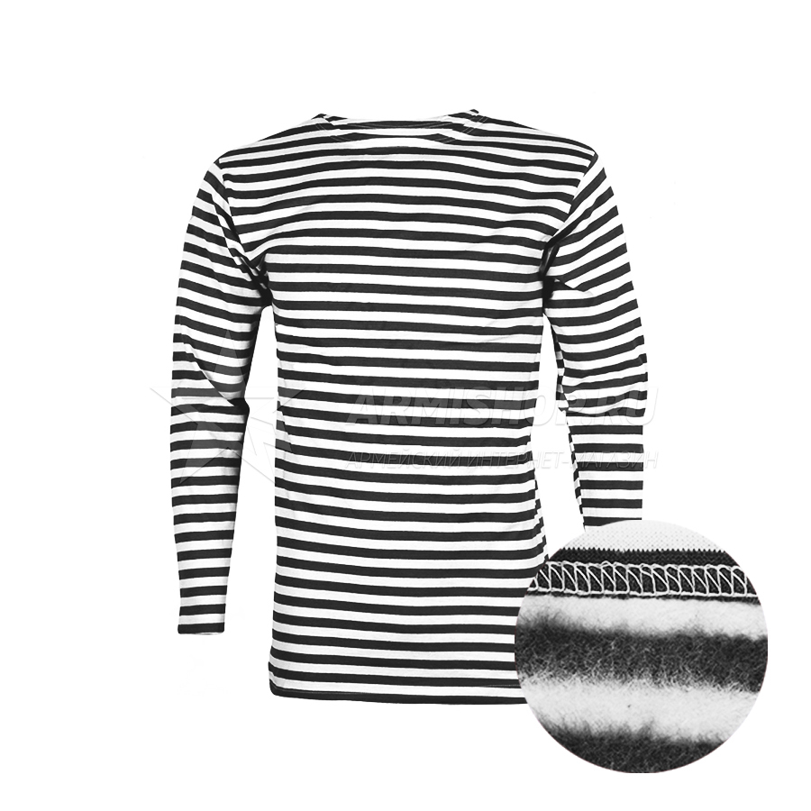 Тельняшка черная (с начесом). Зимняя