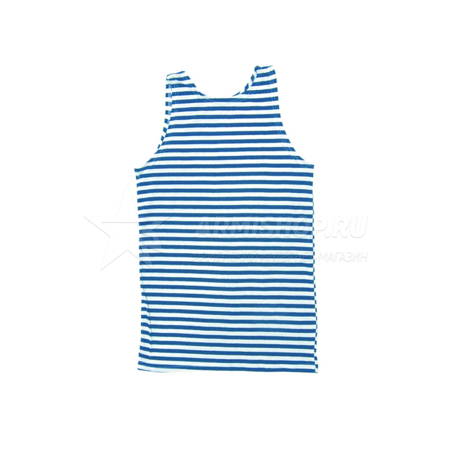 Майка-тельняшка голубая