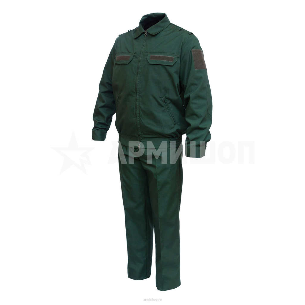 Костюм офисный для военнослужащих д/р Рипстоп. Зеленый