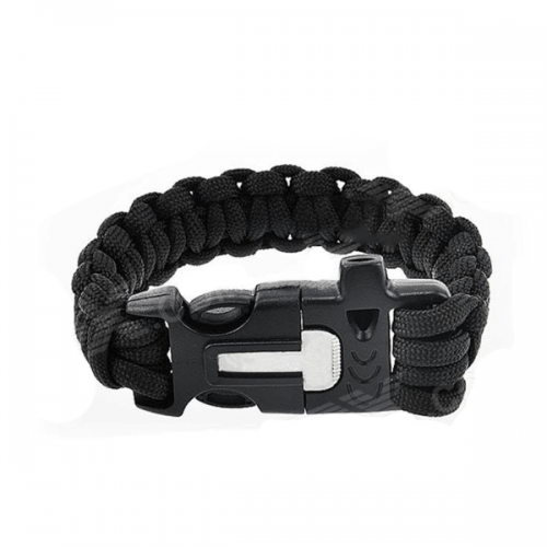 Паракордовый браслет выживания, Черный