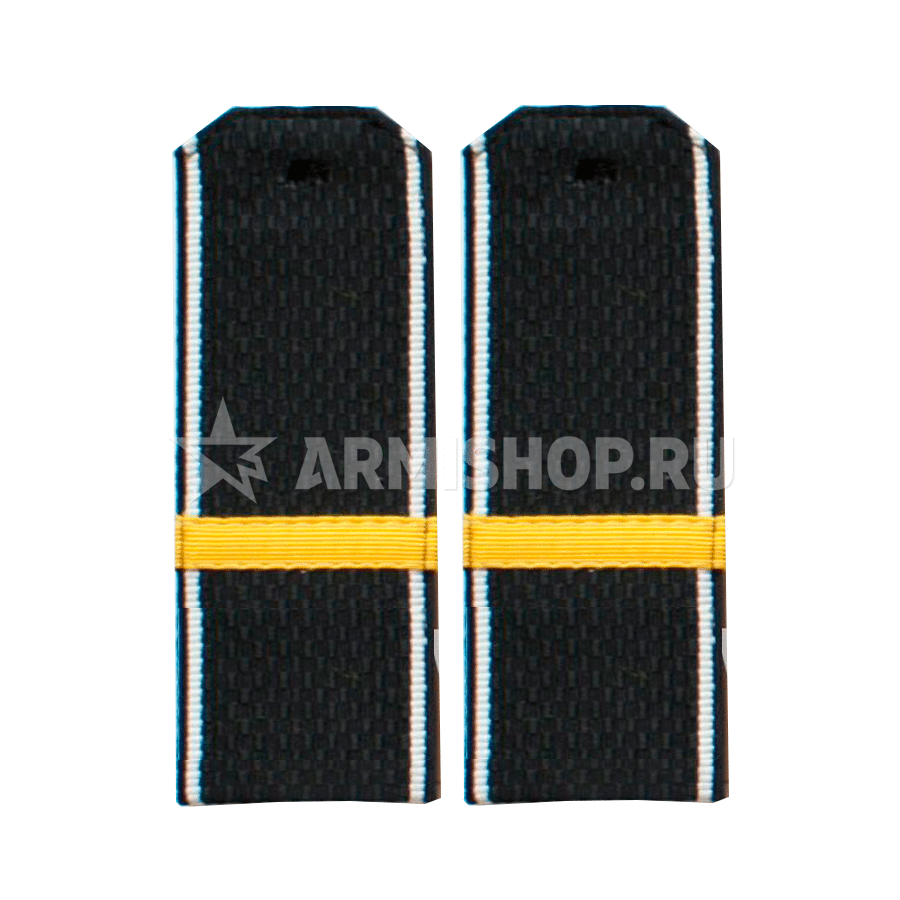 Погоны ВМФ Белый кант Старший матрос. Галун (пластик)