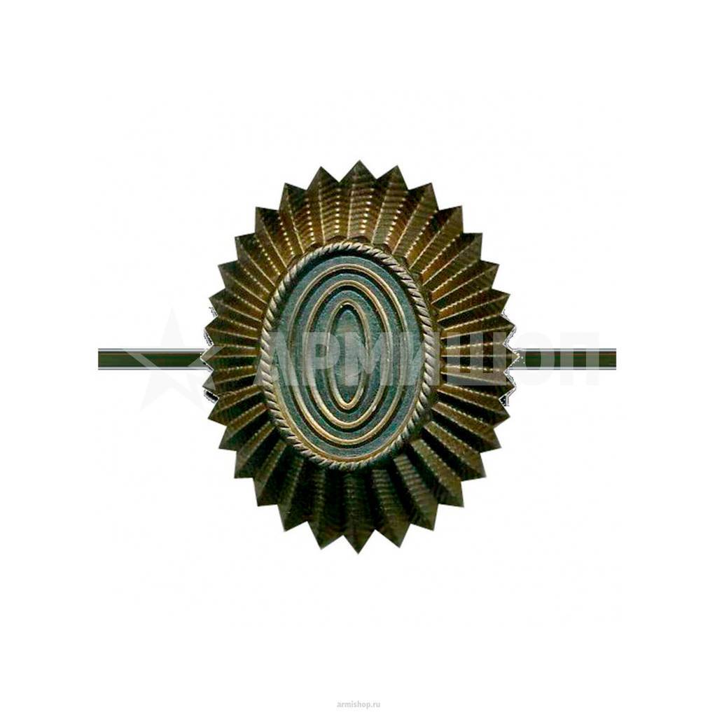 Кокарда МО (Овал) Зеленая нового образца