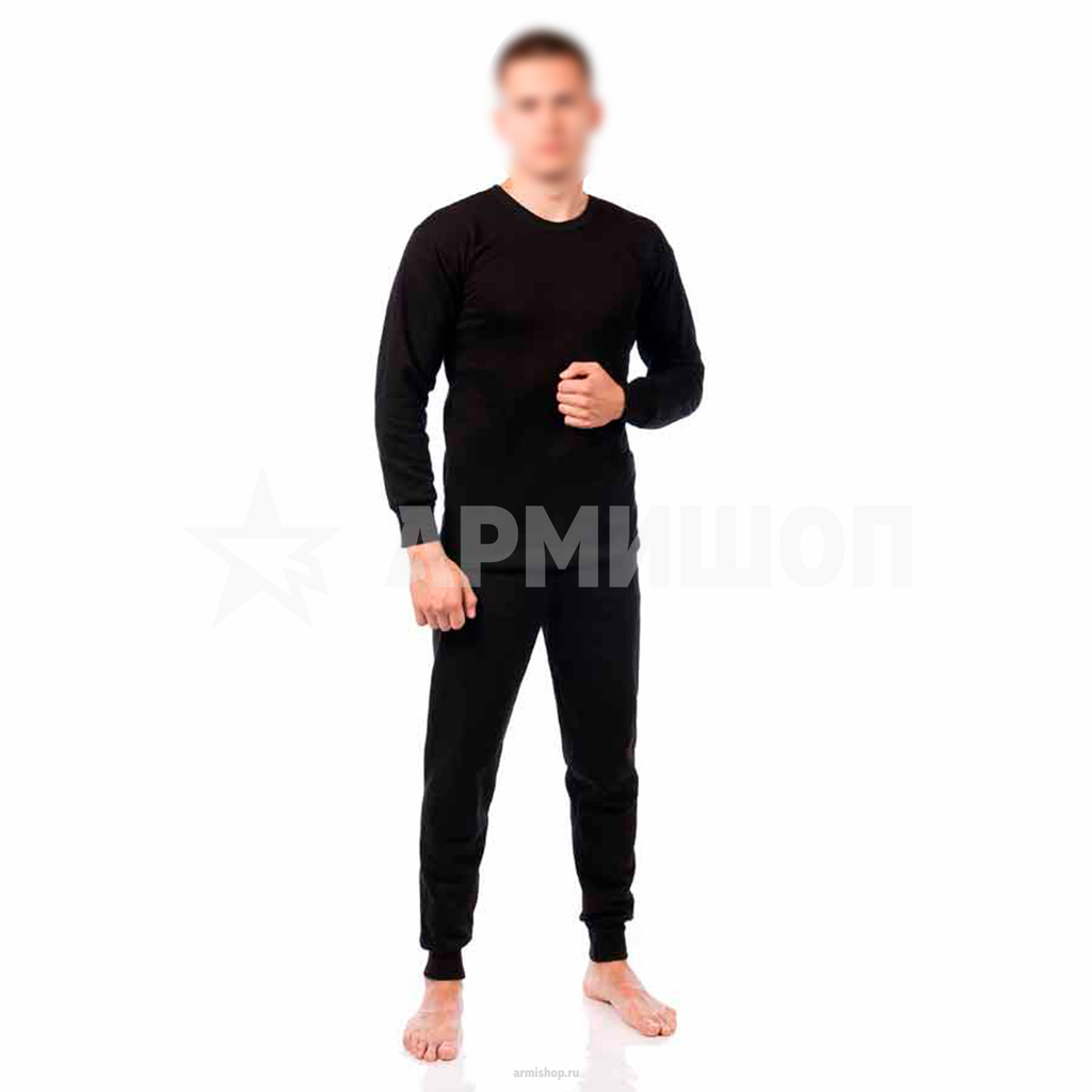 Термобелье флисовое. Черное