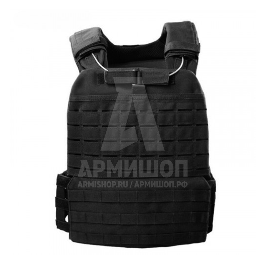 Разгрузочный жилет Plate Carriere Molle. Черный