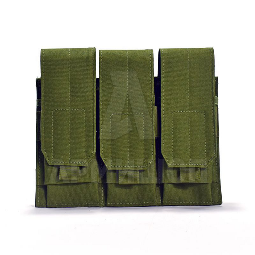 Подсумок ARM под 3 магазина АК. Олива