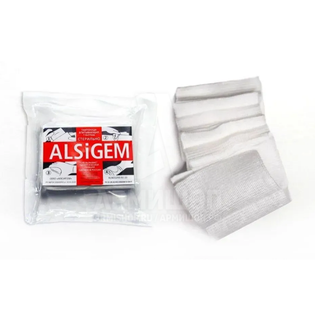 Тампонада Alsigem 7,5х375 см