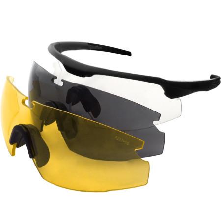 Очки стрелковые PMX GB-2000 KIT ANTI-FOG со сменными линзами