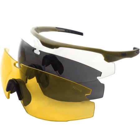 Очки стрелковые PMX GT-2000 KIT ANTI-FOG со сменными линзами