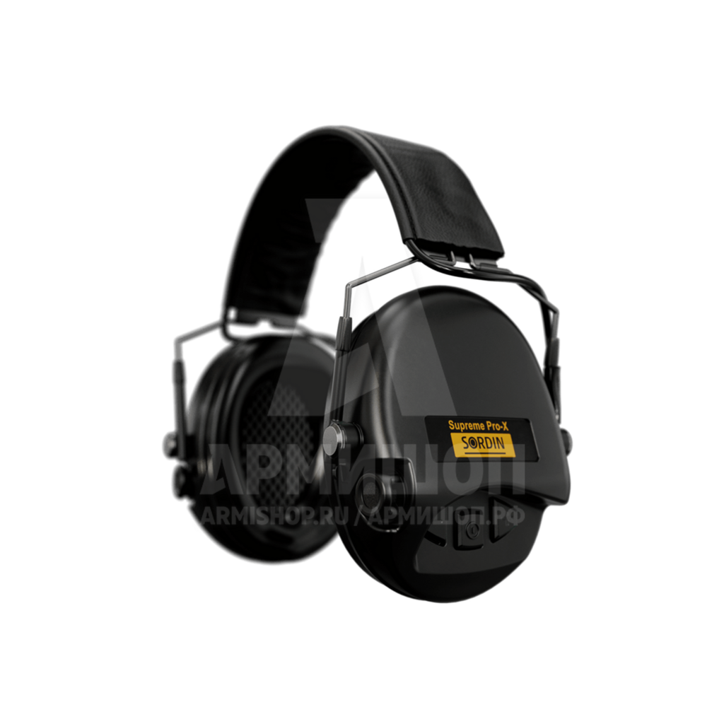 Наушники активные Sordin Supreme PRO-X Slim Leather Черные