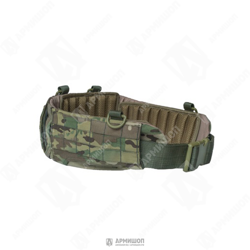 Ремень тактический СЩ (Варбелт) с капами и баллистикой БР-1. Мультикам