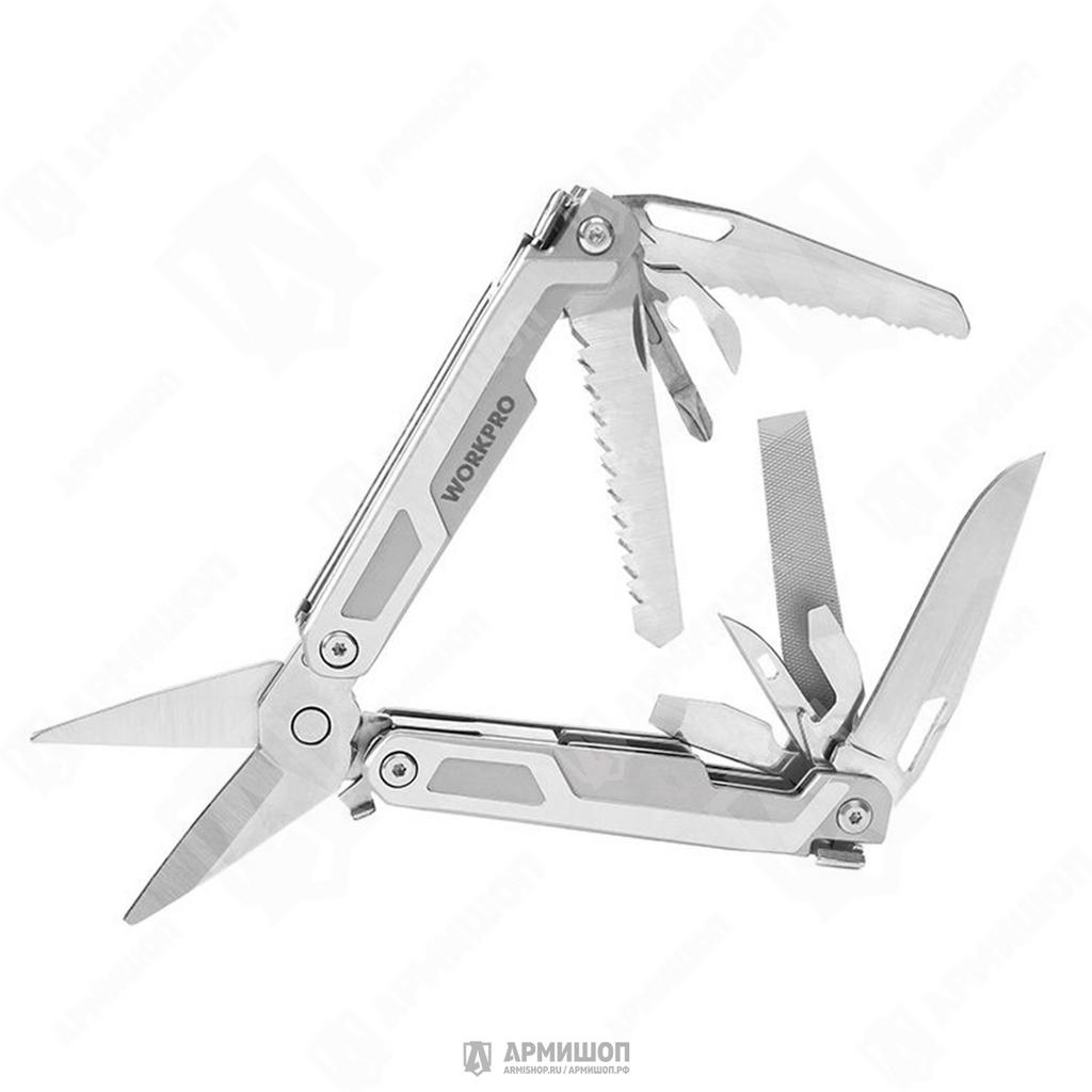 Мультитул WORKPRO 12 в 1. 163мм WP382007