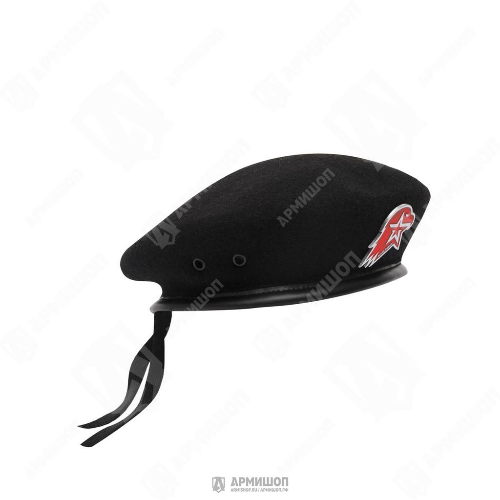 Берет ЮНАРМИЯ со значком, черный