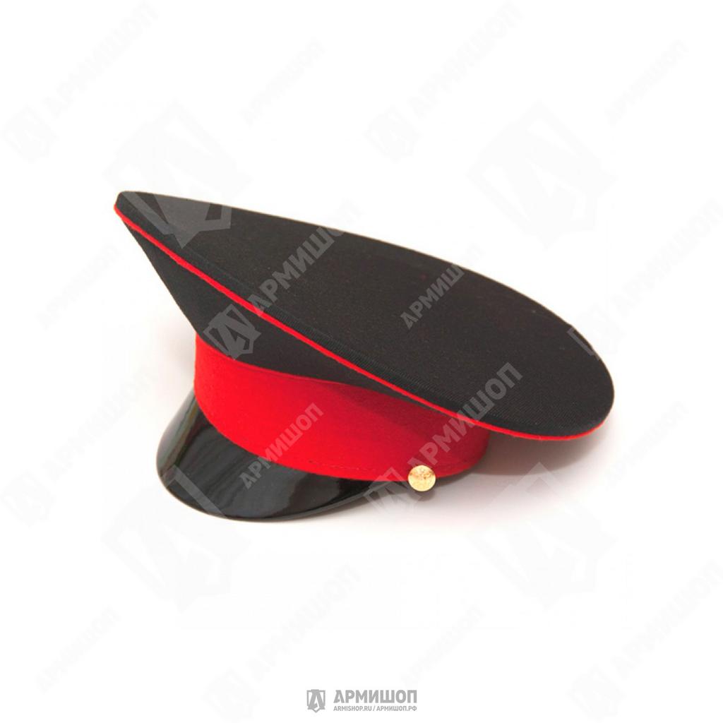 Фуражка кадетская черная, с красным околышом