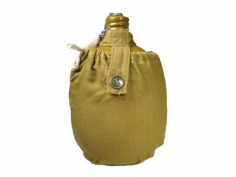 Фляга армейская, солдатская фляжка в брезентовом чехле