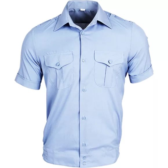 Рубашка полиции короткий рукав, светло-голубая