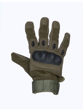Перчатки тактические со вставкой, олива