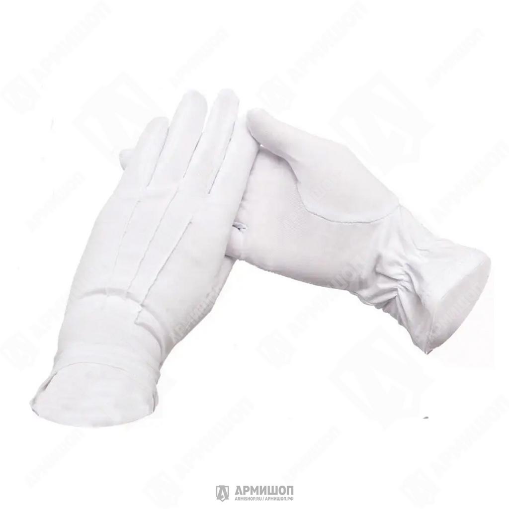 Перчатки парадные. Белые с лучами