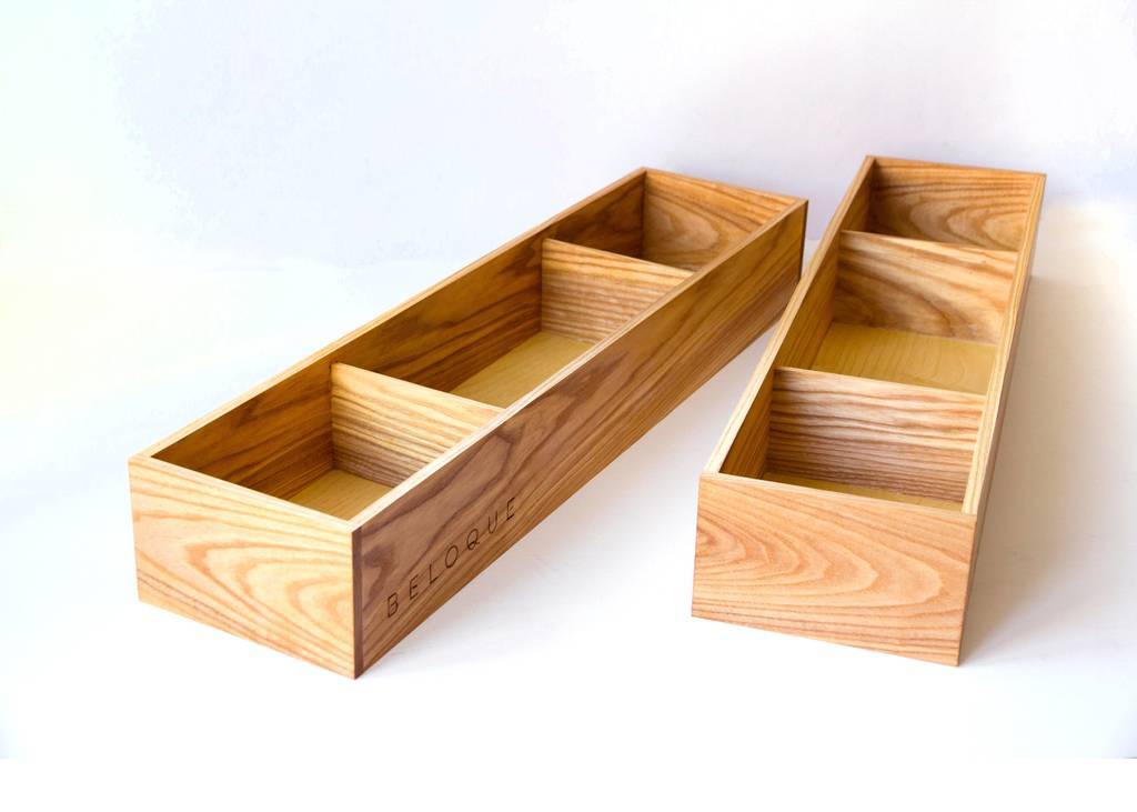 ящик с разделителями для хранения из дерева