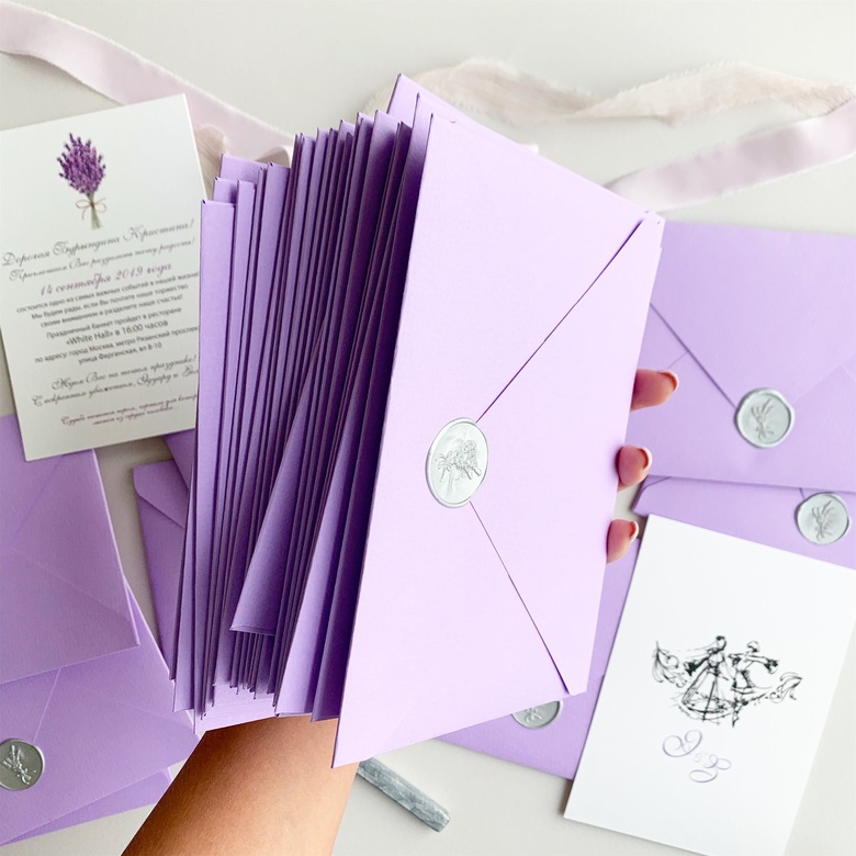 Конверт "лавандовый"