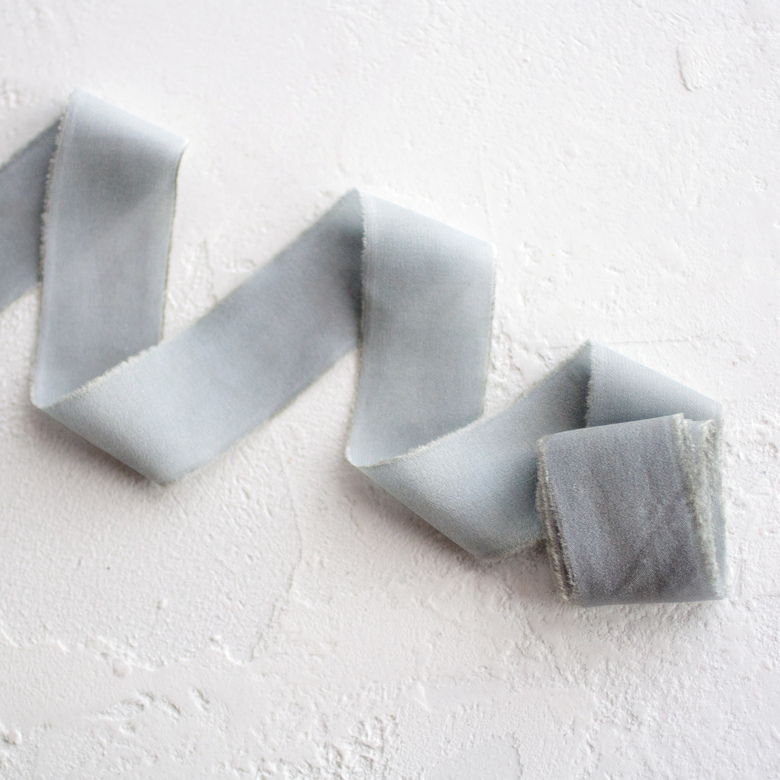 Атласная лента "графит"