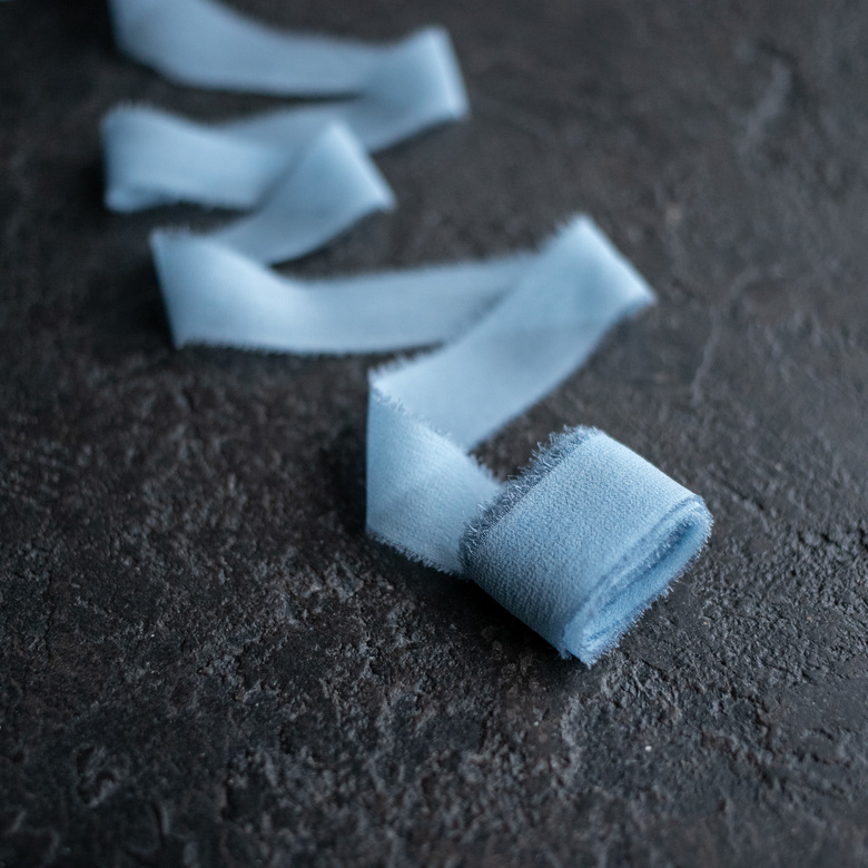 Лента из шифона "небесный голубой"