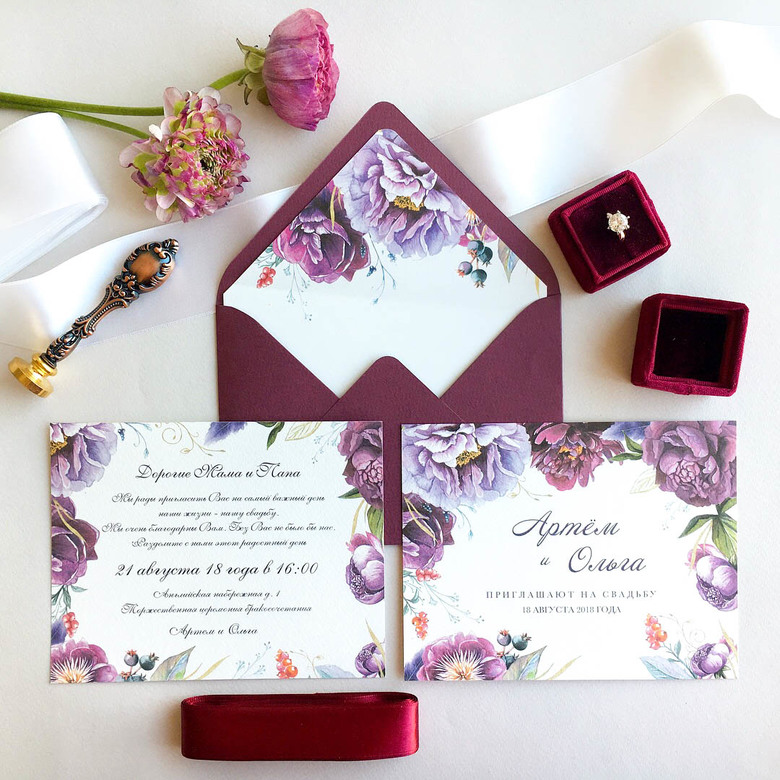 Именные пригласительные на свадьбу