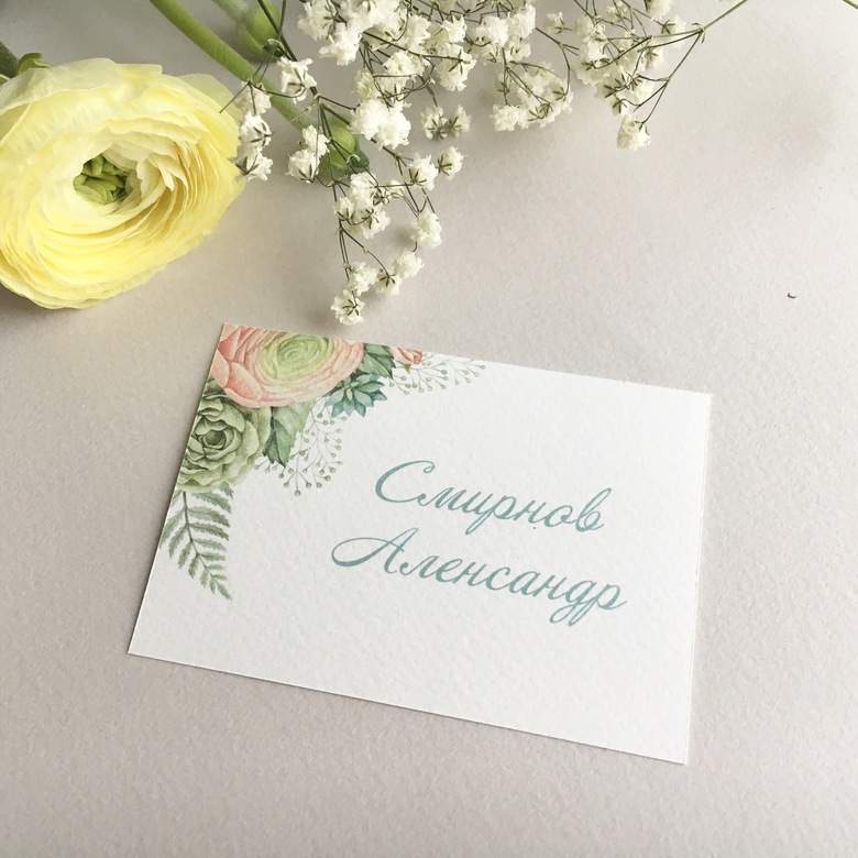 Карточки гостей