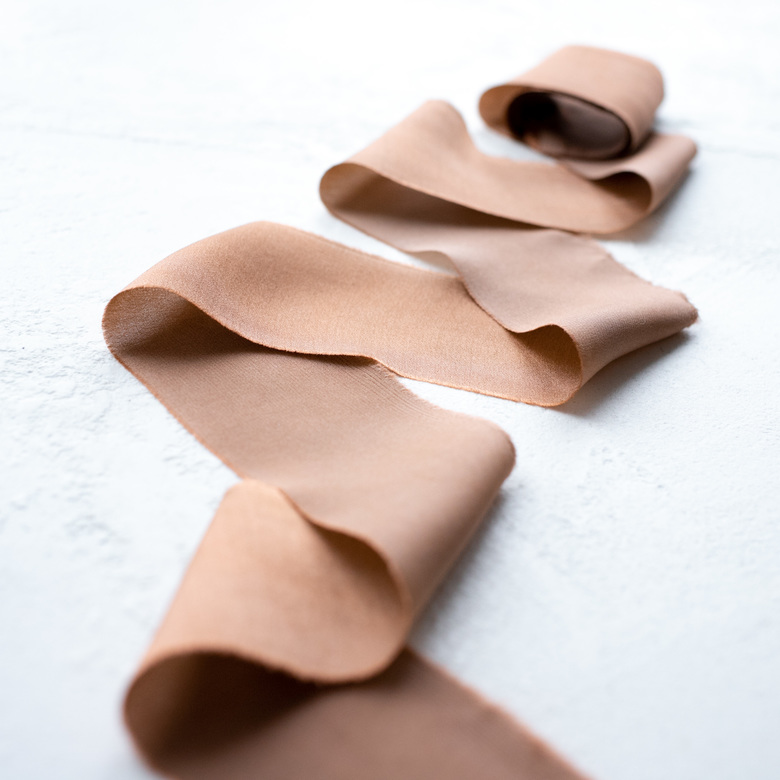 Атласная лента "Какао"