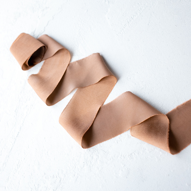 Атласная лента "Какао"