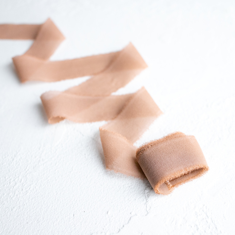 Лента из шифона "Какао"