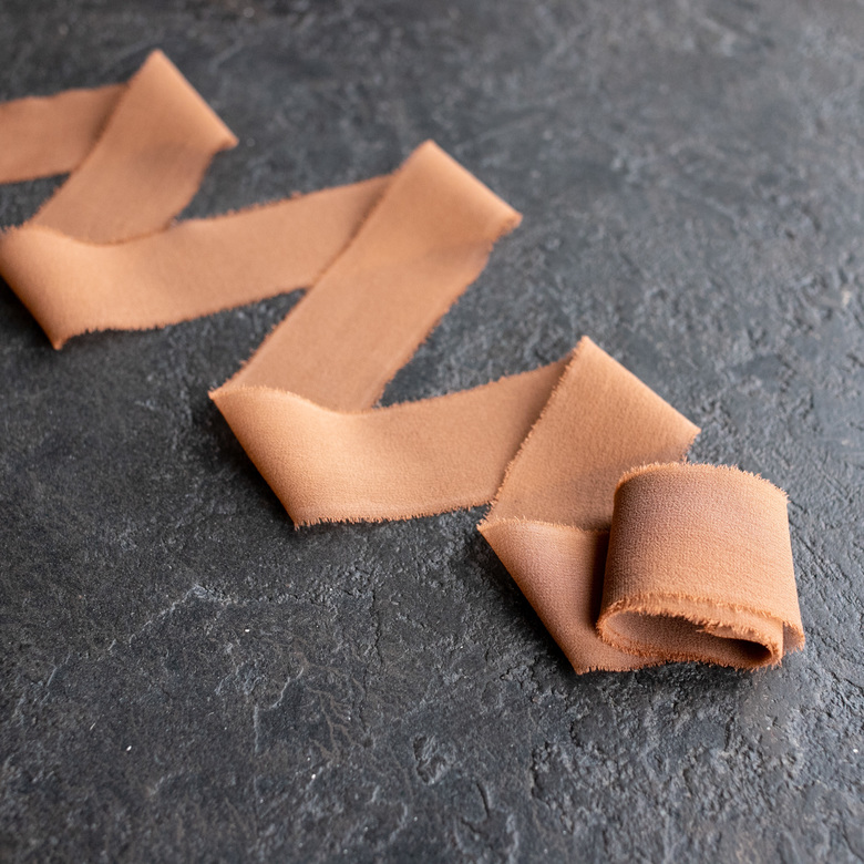 Лента из шифона "Корица"