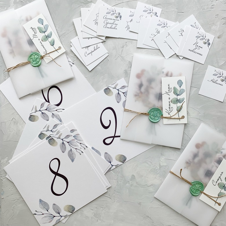 Пригласительные на свадьбу с белыми анемонами