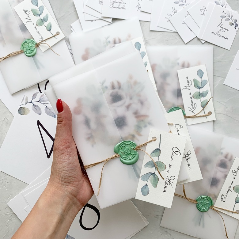 Пригласительные на свадьбу с белыми анемонами