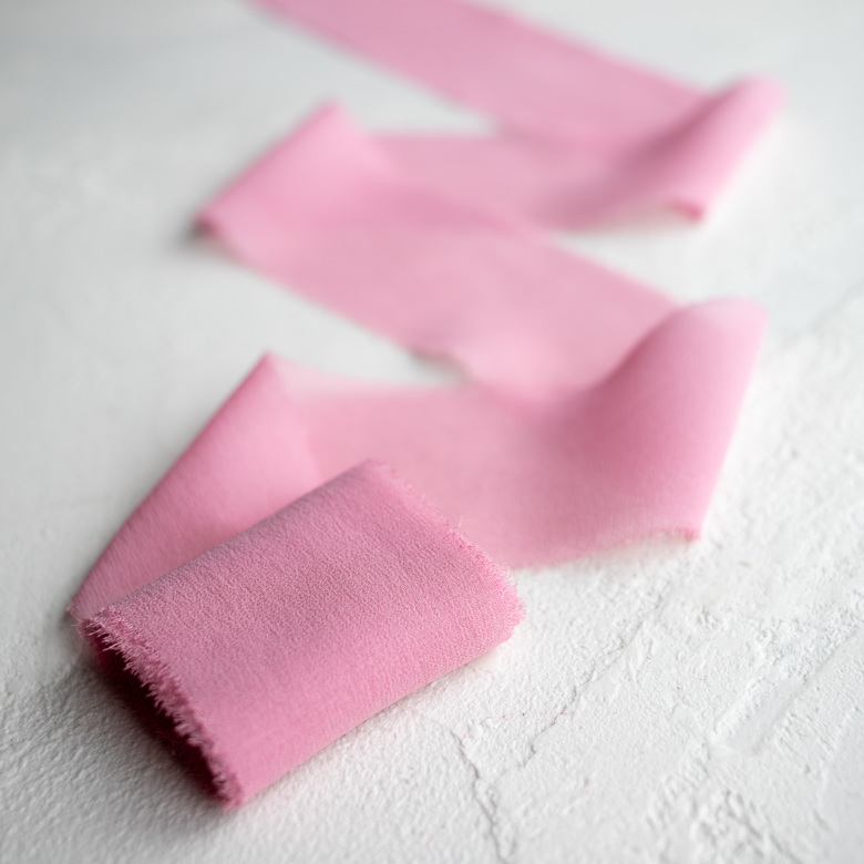 Лента из крепдешина "Дымчатая Орхидея"