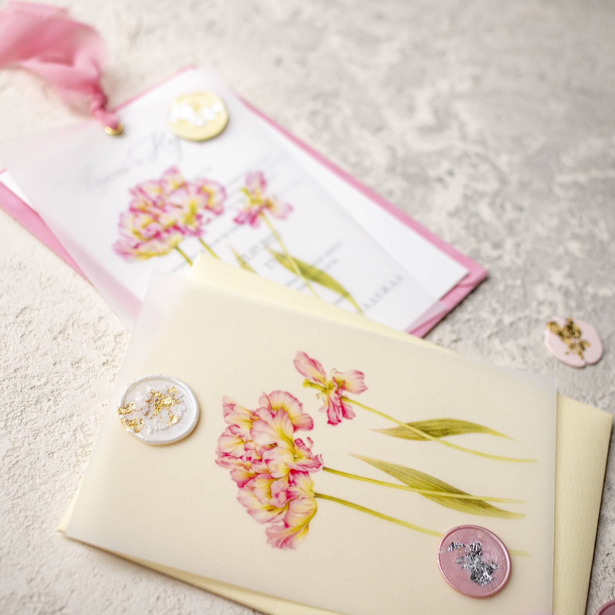 Приглашения на свадьбу с цветами