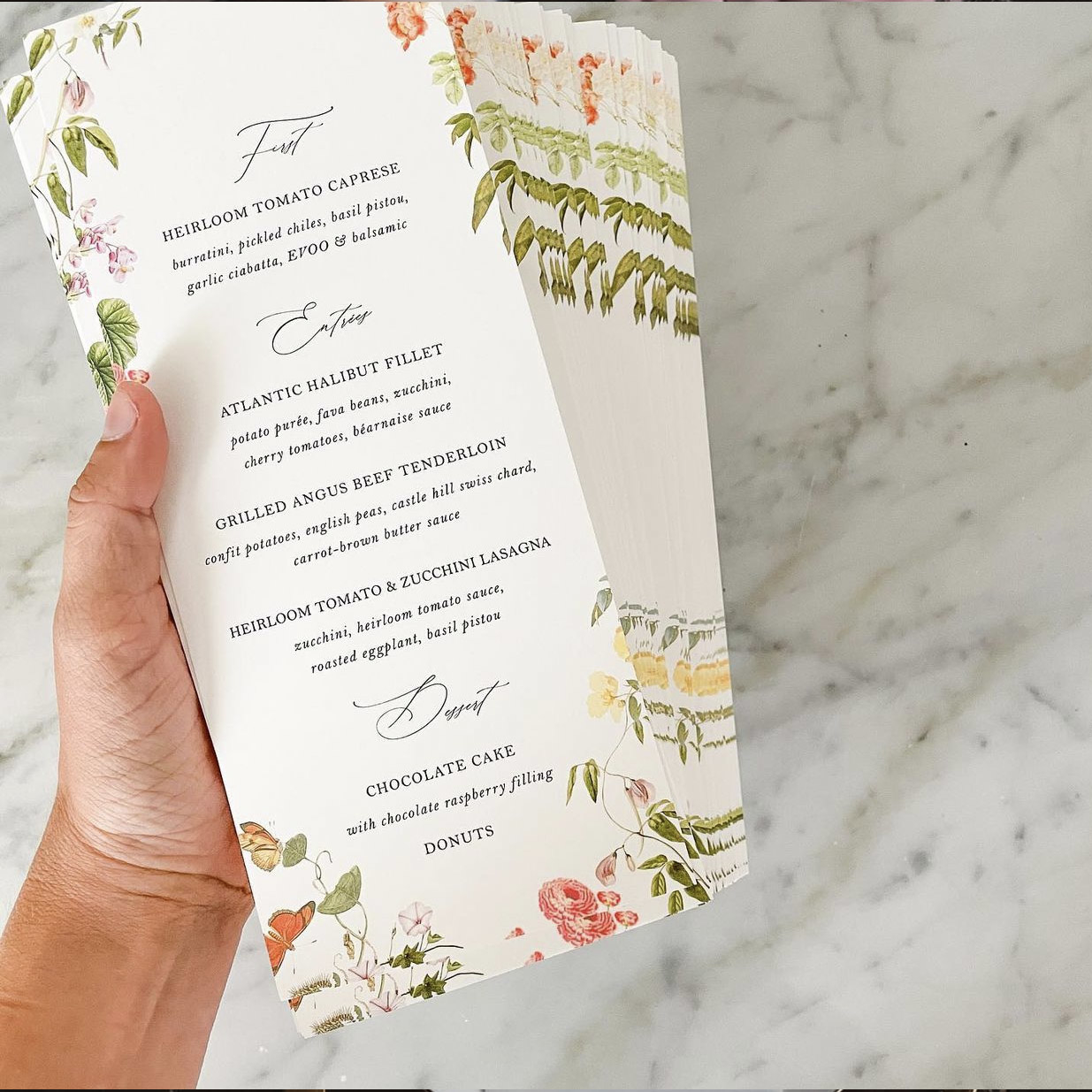 Полиграфия на свадьбу дизайнерская