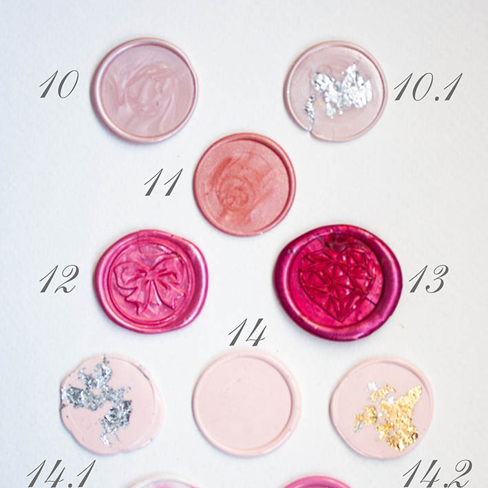 Сургуч в розовых оттенках