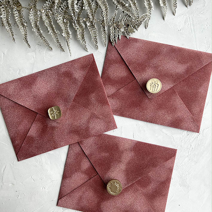 Конверты бархатные