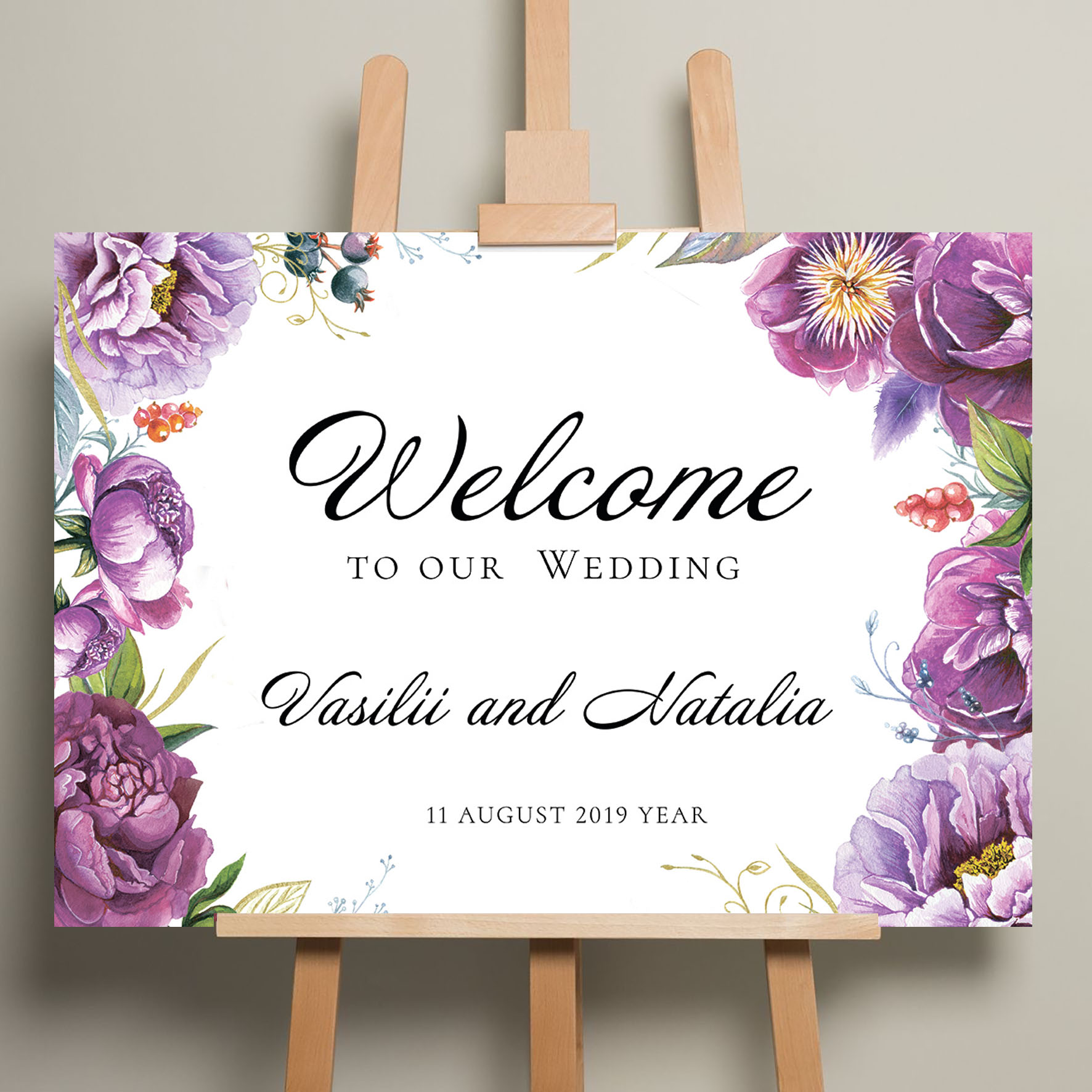 Welcome табличка на свадьбу