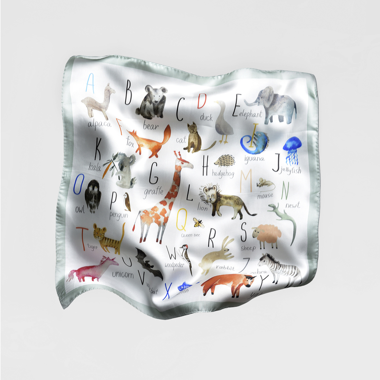 Платок-каре "Алфавит"