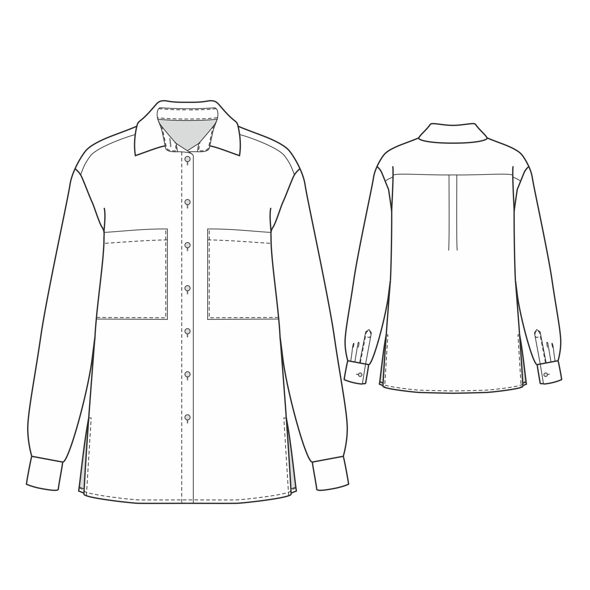 Рубашка женская - выкройка 2101