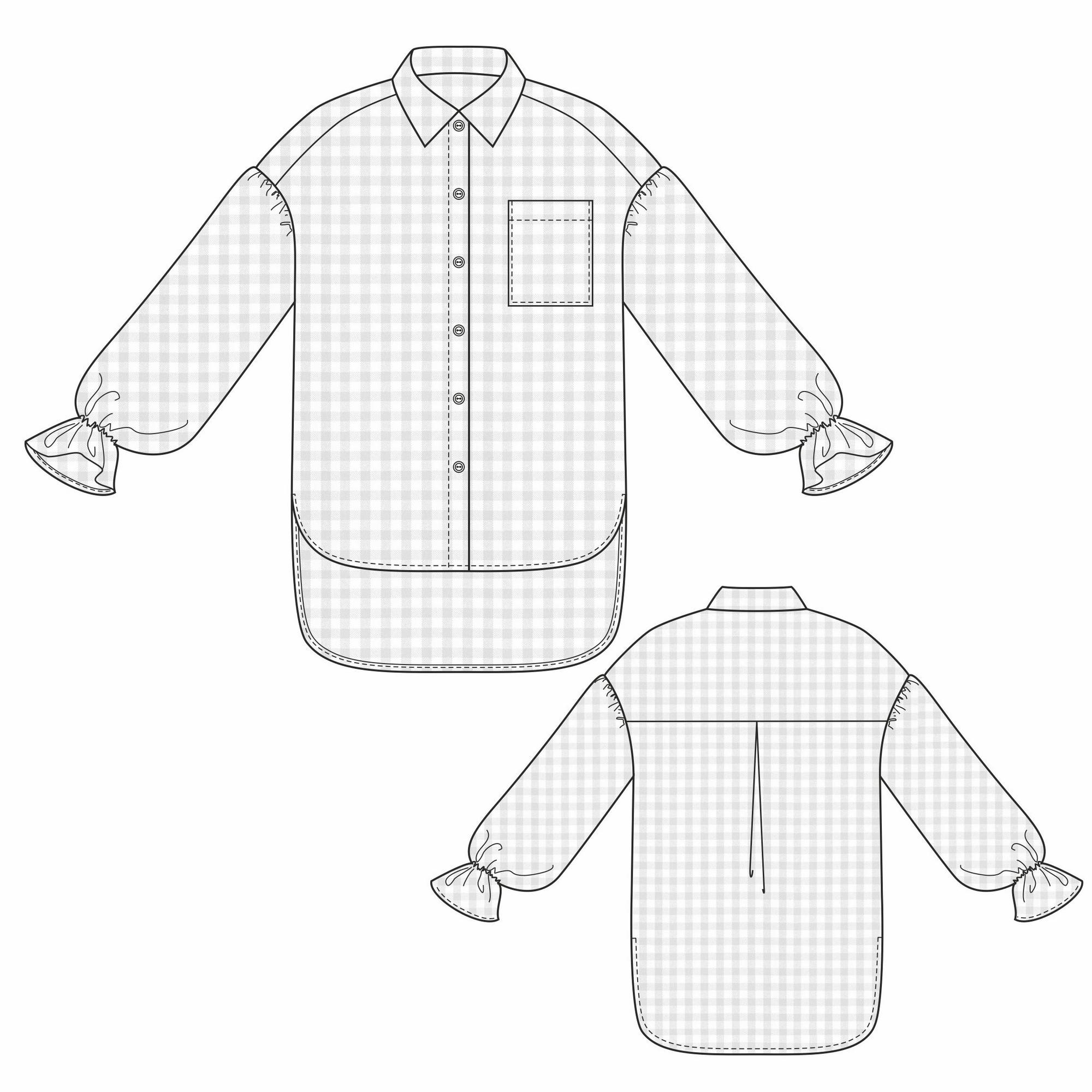 РУБАШКА ПРОВАНС - выкройка 2104