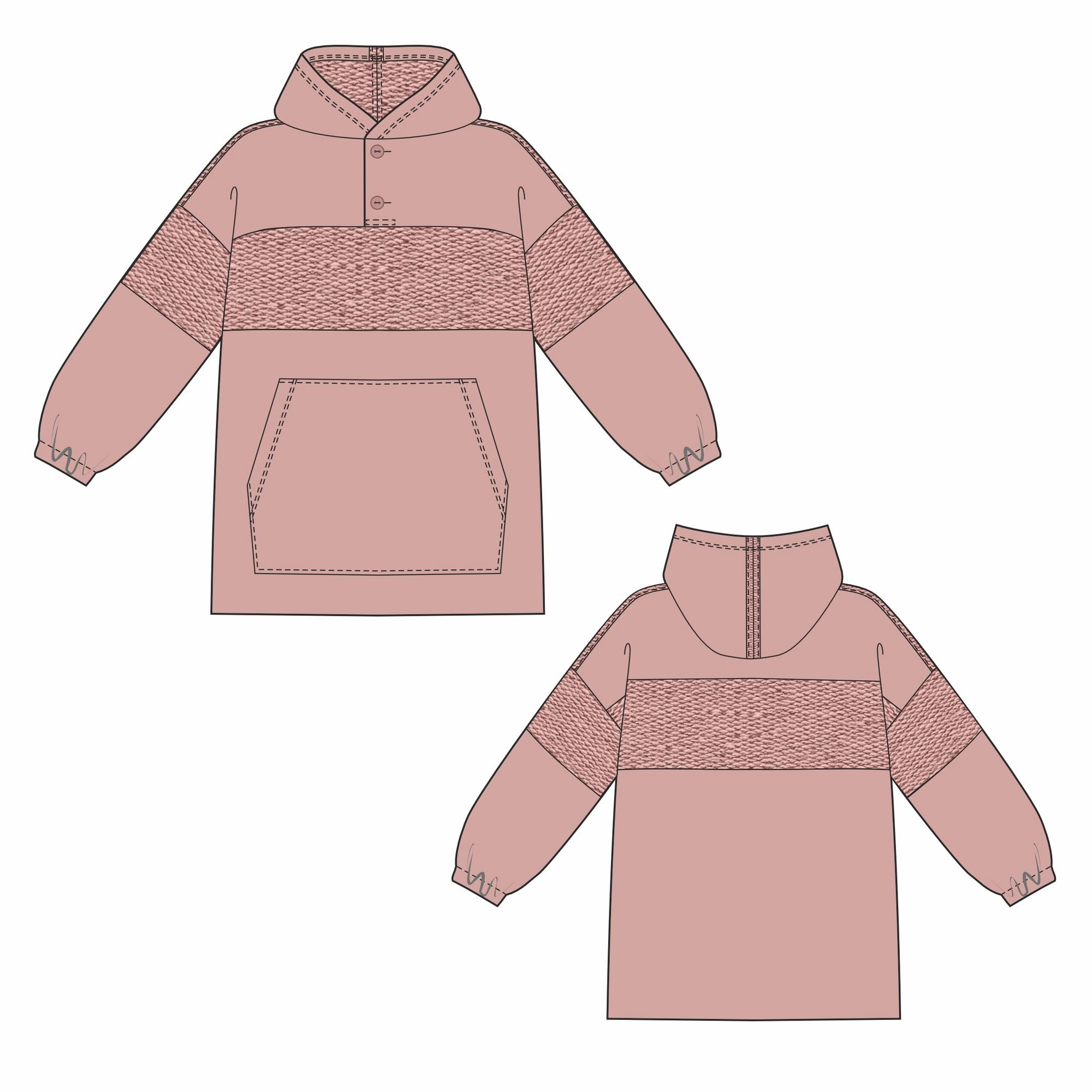 ТОЛСТОВКА ДЭН - ДЕТИ - выкройка 6001