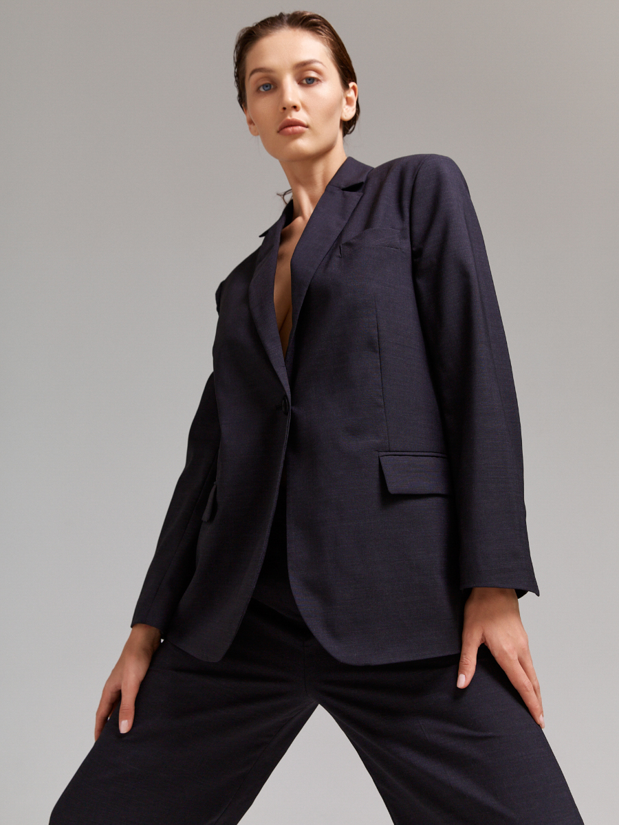 RELAXED-FIT WOOL BLAZER