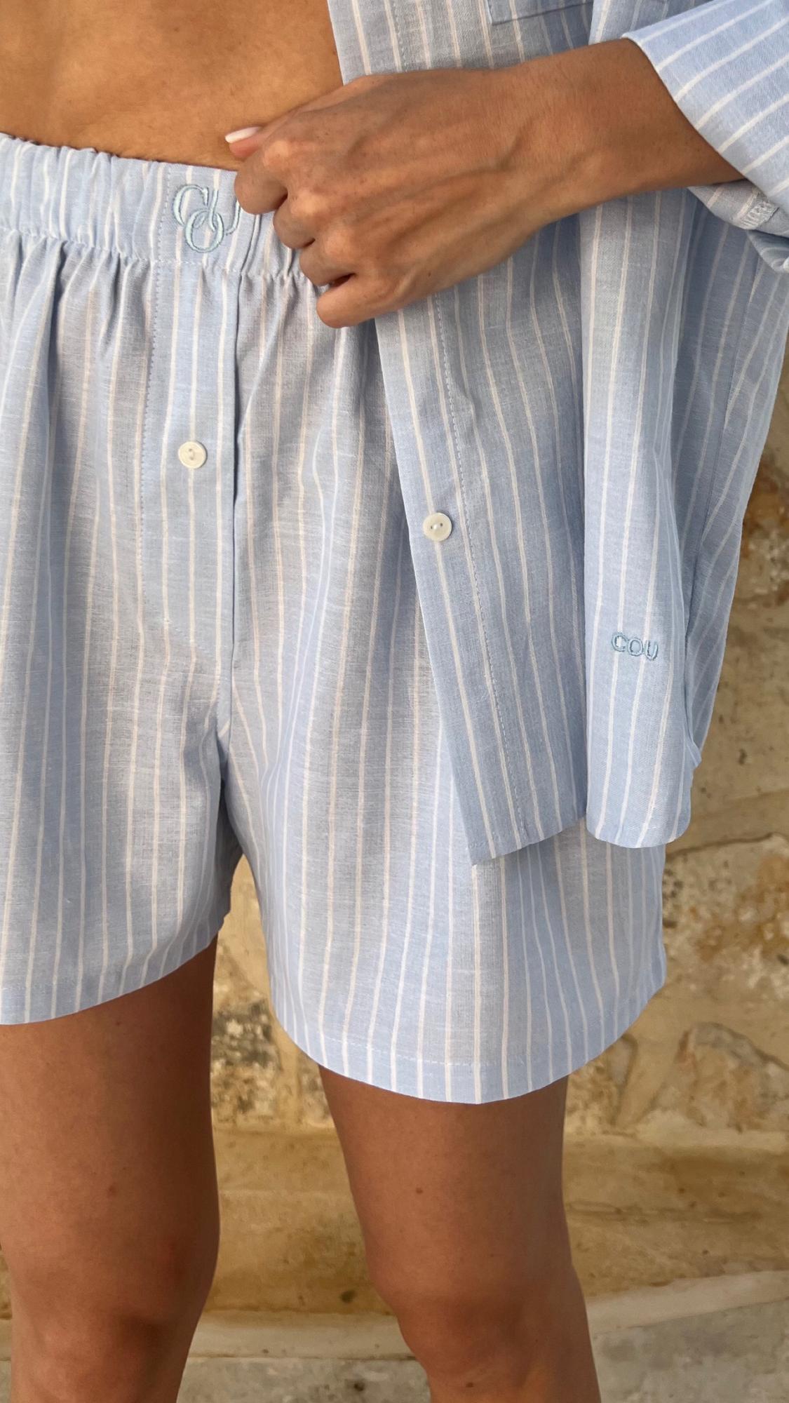 Рубашка Bridgette (голубая полоска)