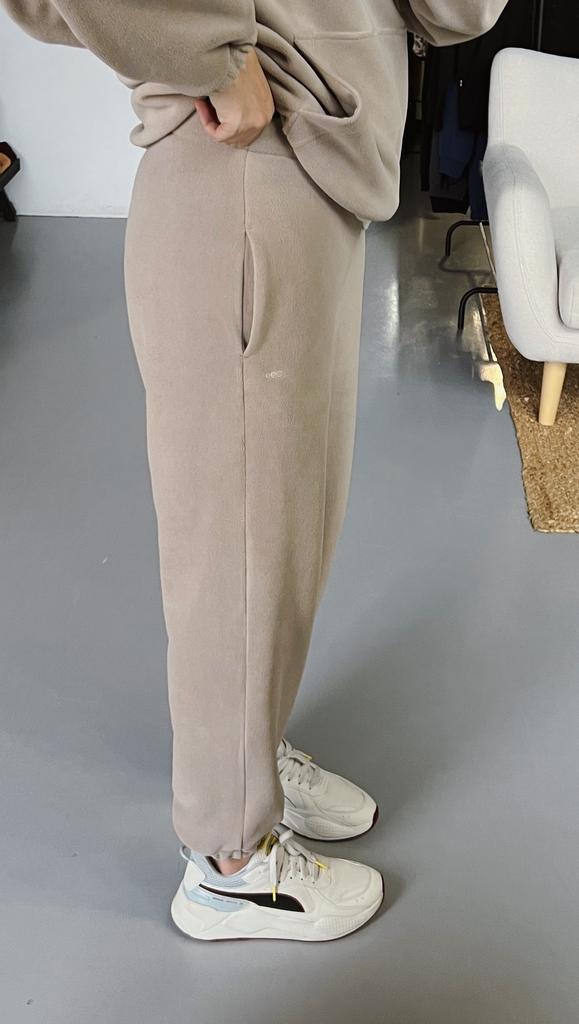 Брюки Тедди из флиса (крем-брюле)